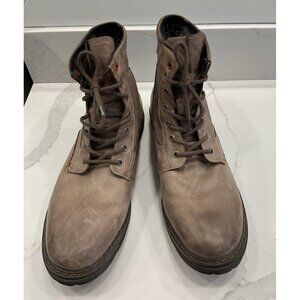 Bata Men’s Leather Lace-Up Combat Boots Size 45